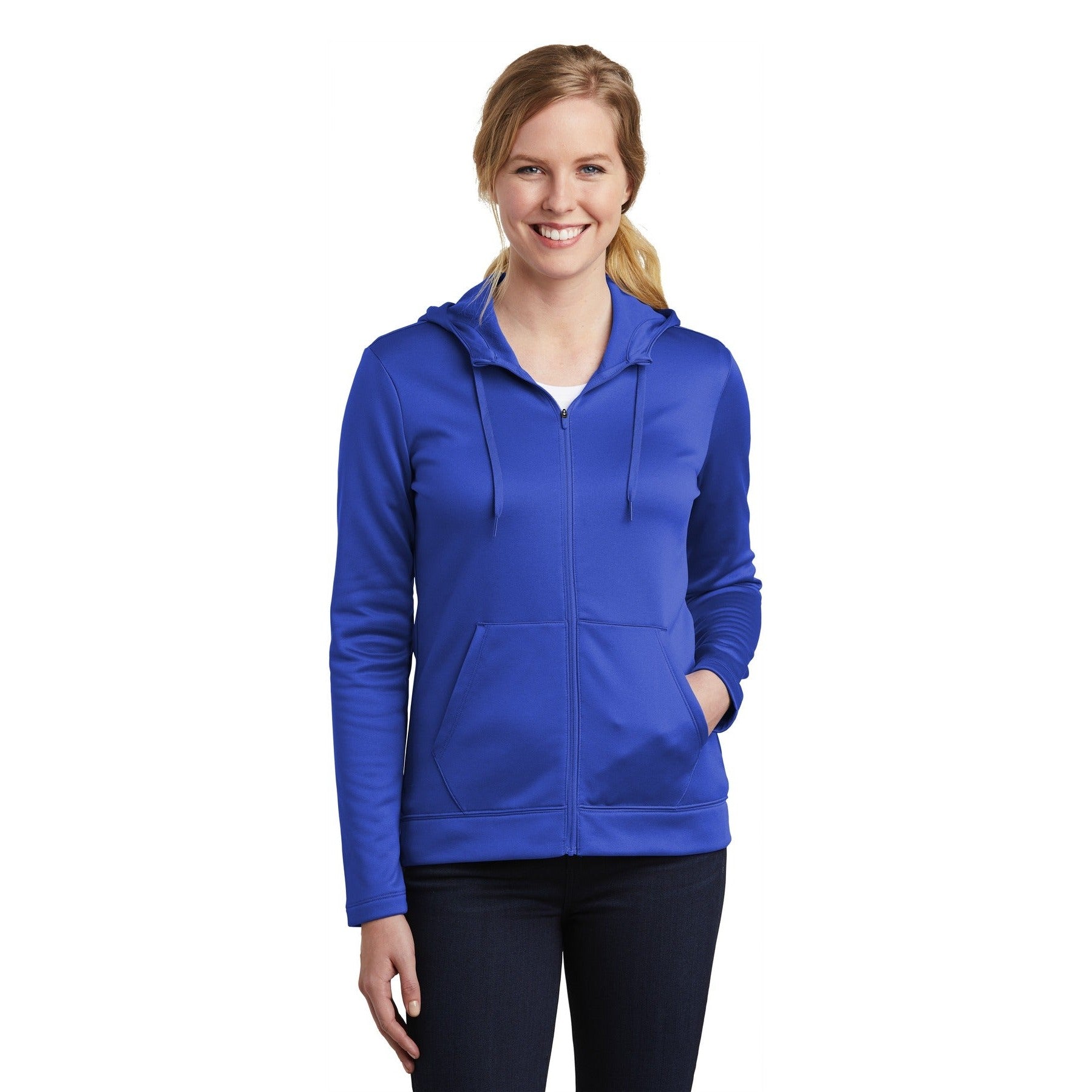 Nike-Nike Women's Therma-FIT Full-Zip Fleece Hoodie. NKAH6264-MedTech-4
